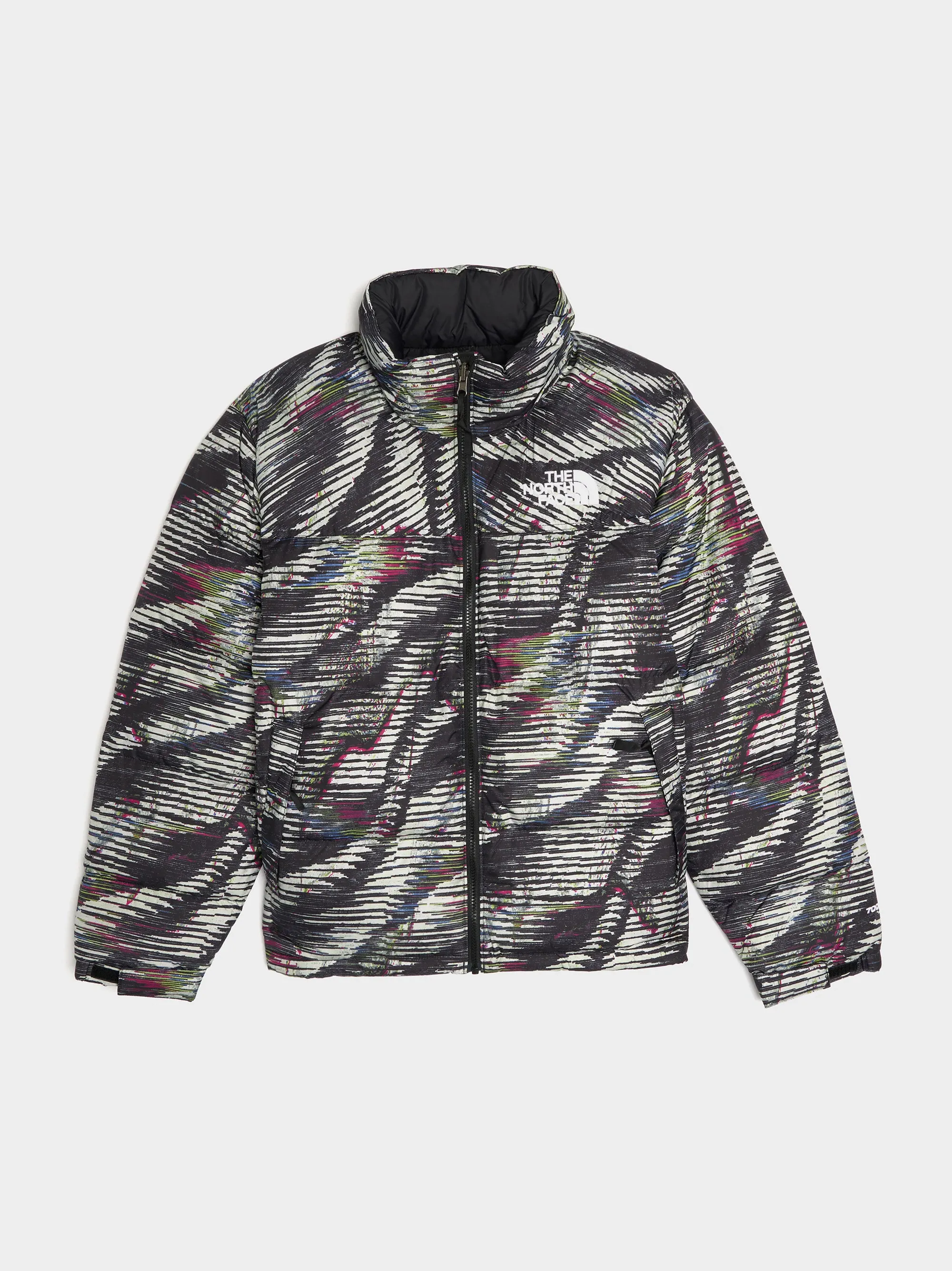 M 1996 Retro Nuptse Jacket, TNF Black Beta Flash Print - Buy Now