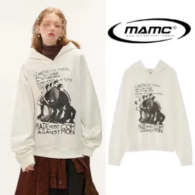 MAMC | Unisex Long Sleeves Hoodies & Sweatshirts for Street Style