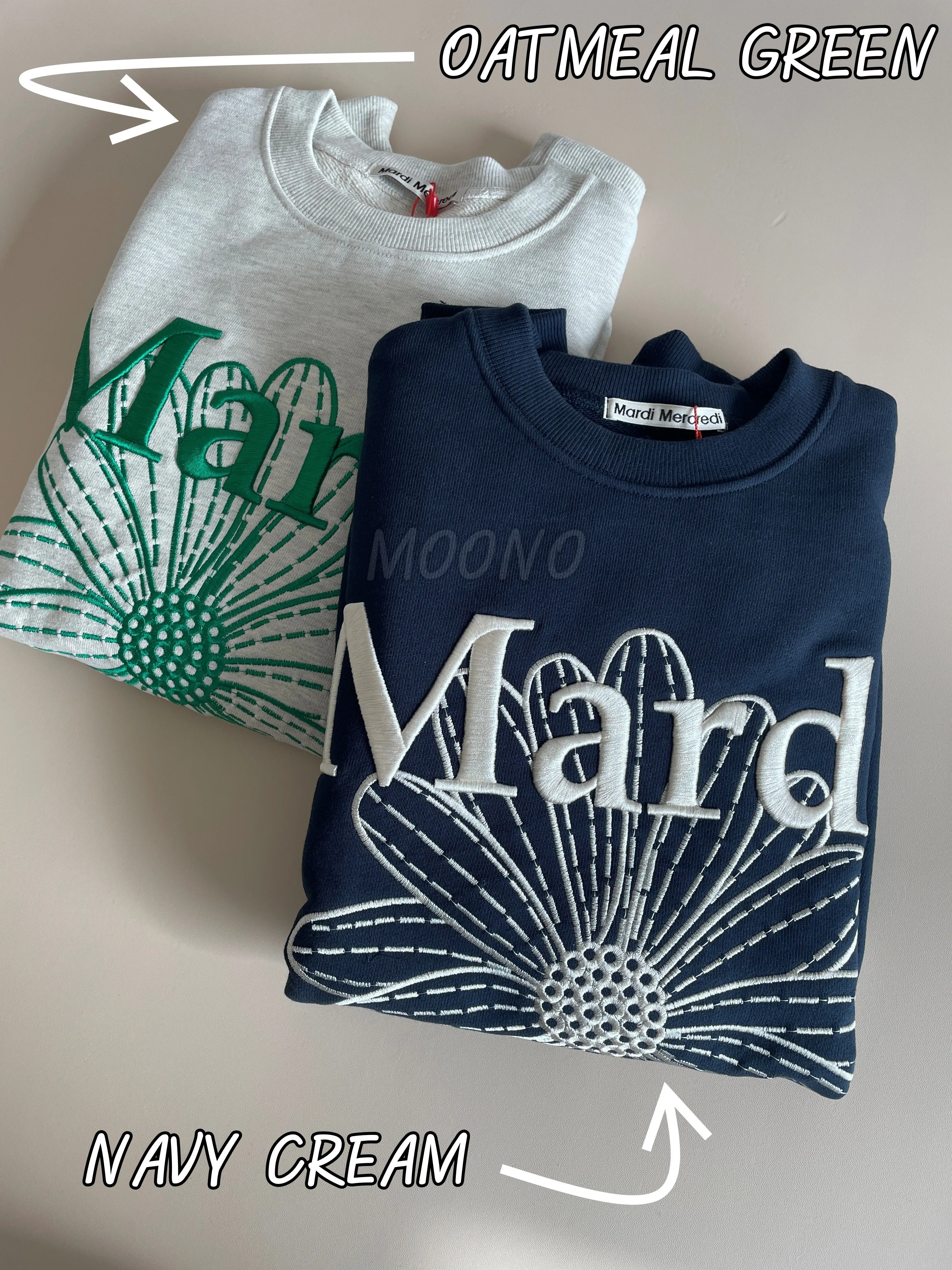 Mardi Mercredi | Long Sleeves Cotton Oversized Logo