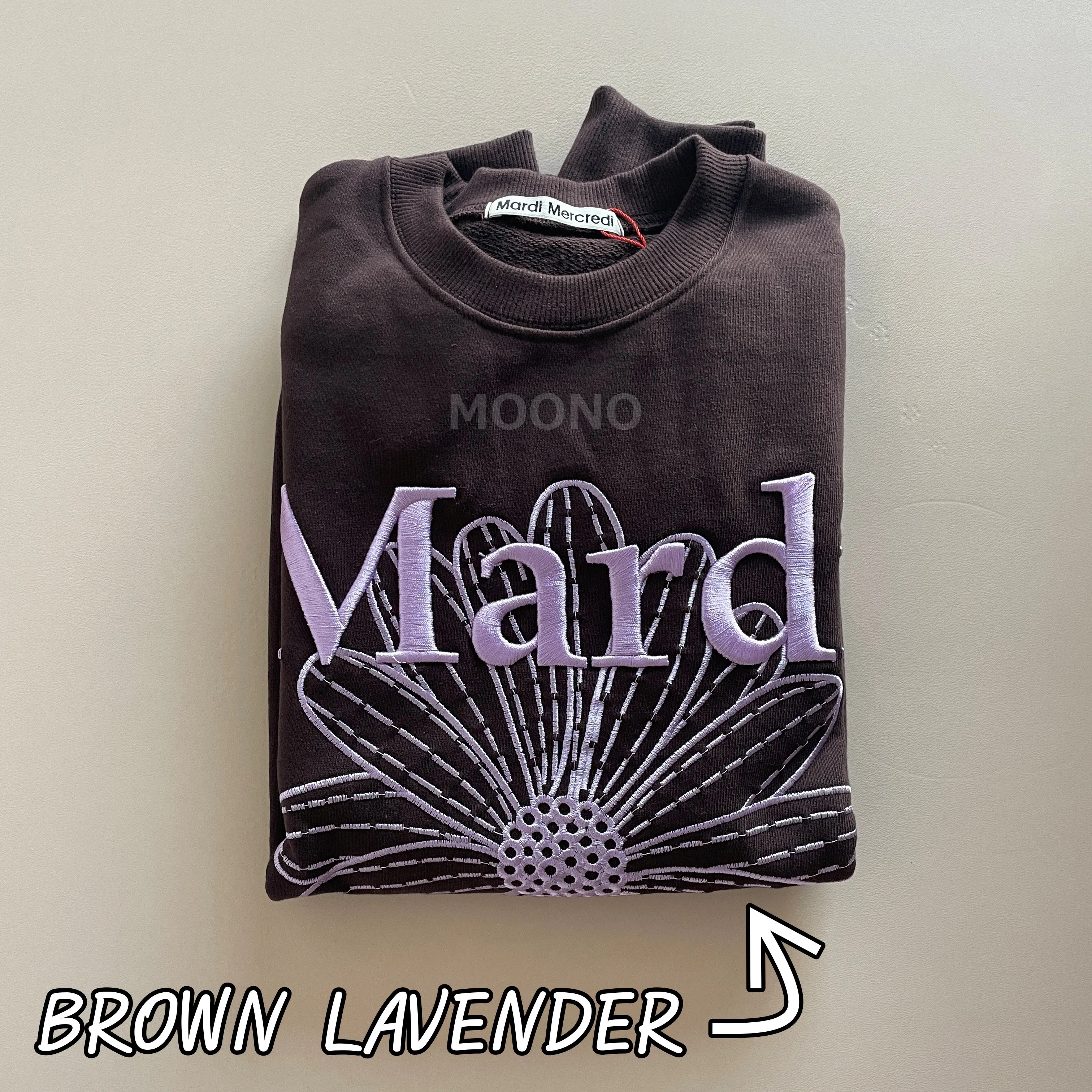 Mardi Mercredi | Long Sleeves Cotton Oversized Logo