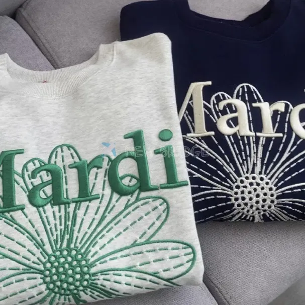 Mardi Mercredi Street Style Long Sleeves Logo Hoodies & Sweatshirts