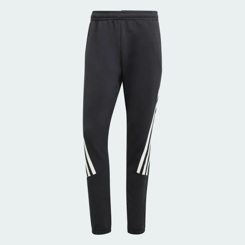 men's adidas black trackpants 3-stripes future icons