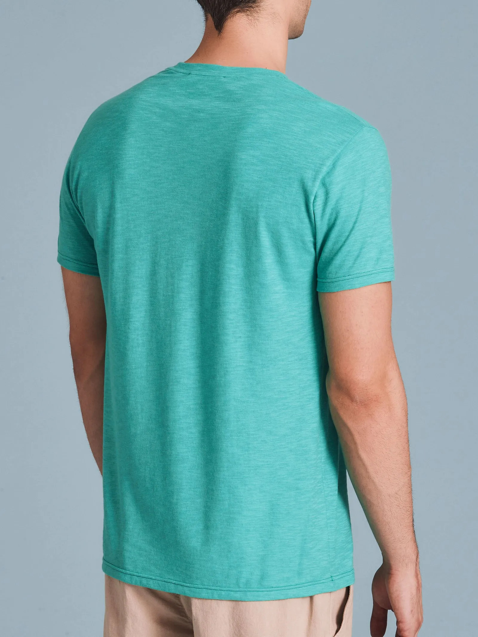 Men's Long Sleeve Serafino T-Shirt in Various Colors - Shop Now