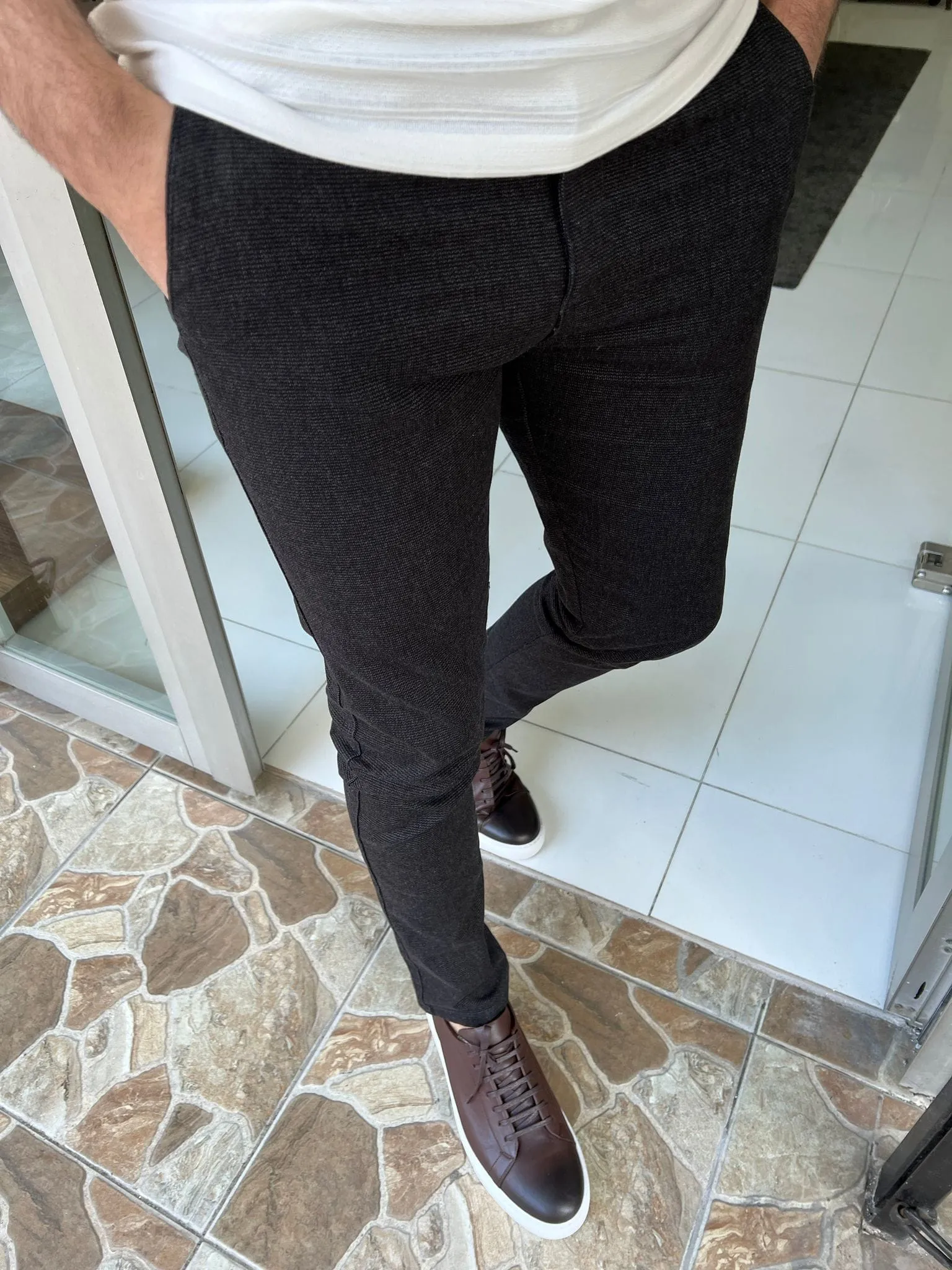 Micro Black Pants