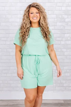 Mint Green Romper - Fast Shipping