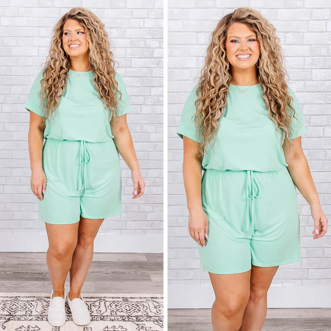 Mint Green Romper - Fast Shipping