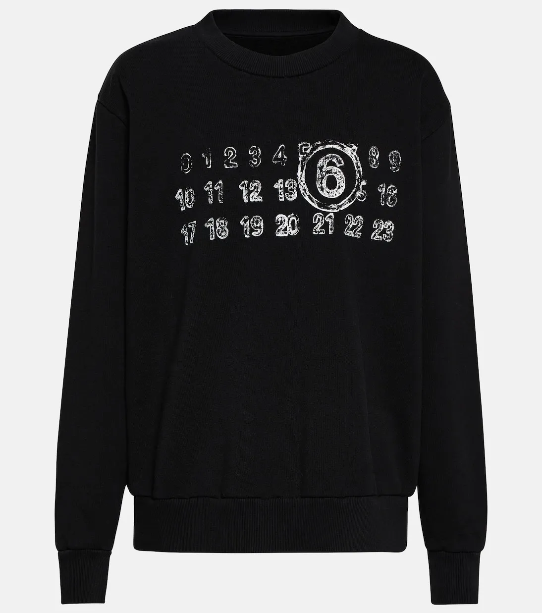 MM6 Margiela Long Sleeves Cotton Logo Hoodies & Sweatshirts (Street Style)