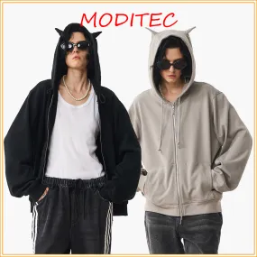 MODITEC Unisex Street Style Long Sleeve Cotton Hoodies