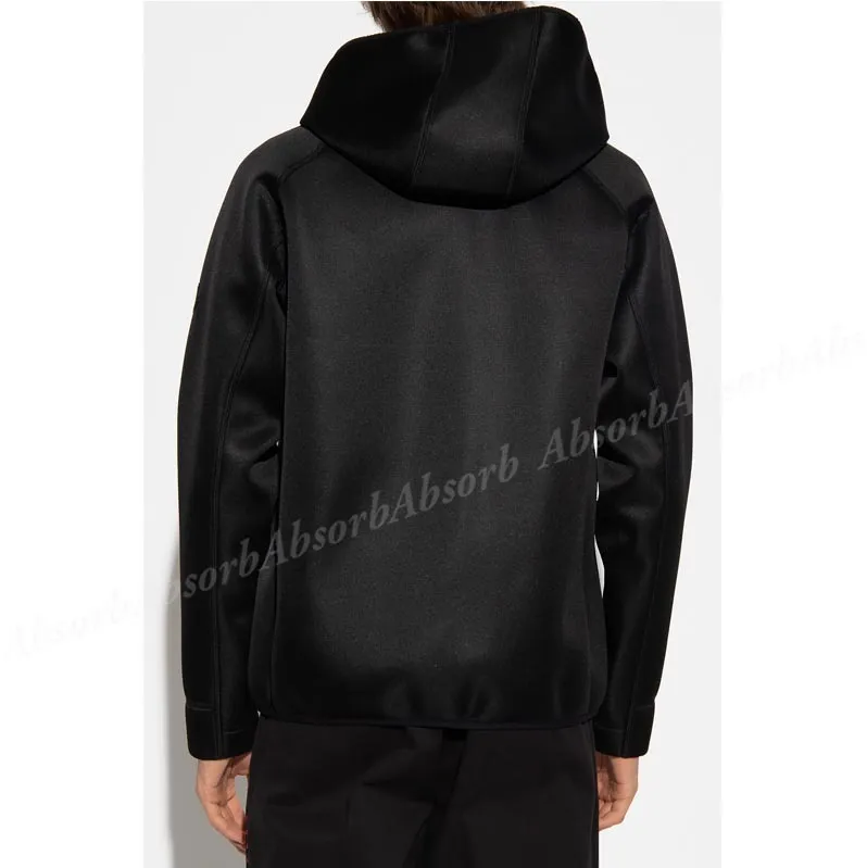 Moncler Street Style Long Sleeves Plain Logo Hoodies.