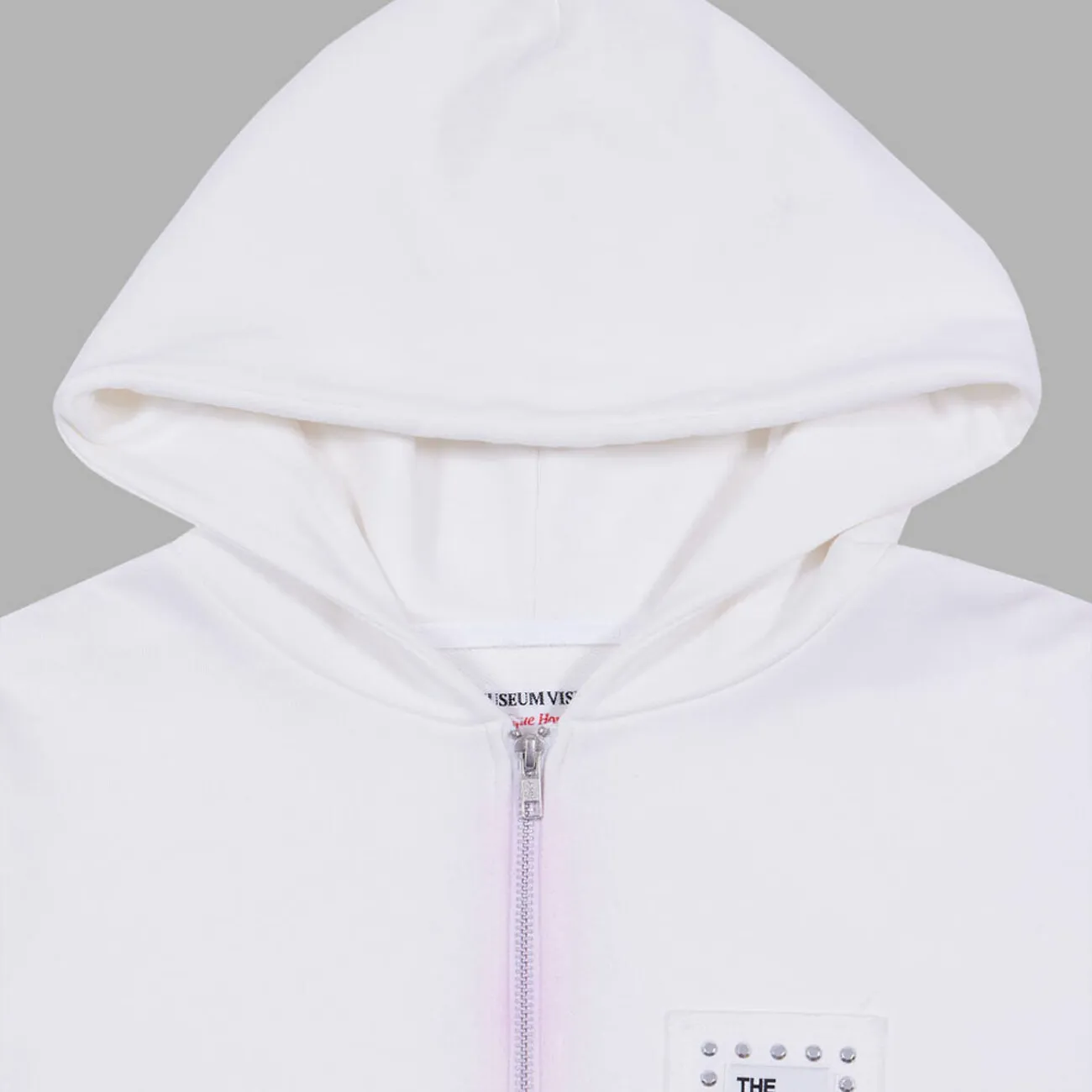 Museum Visitor Spray Printed Zip Up Hoody