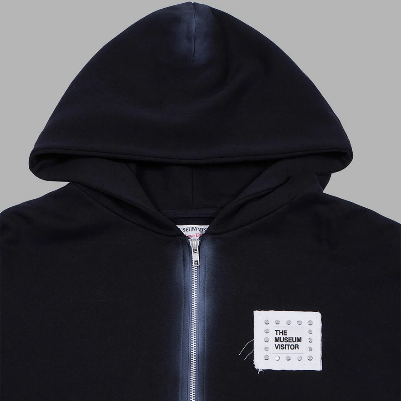 Museum Visitor Spray Printed Zip Up Hoody