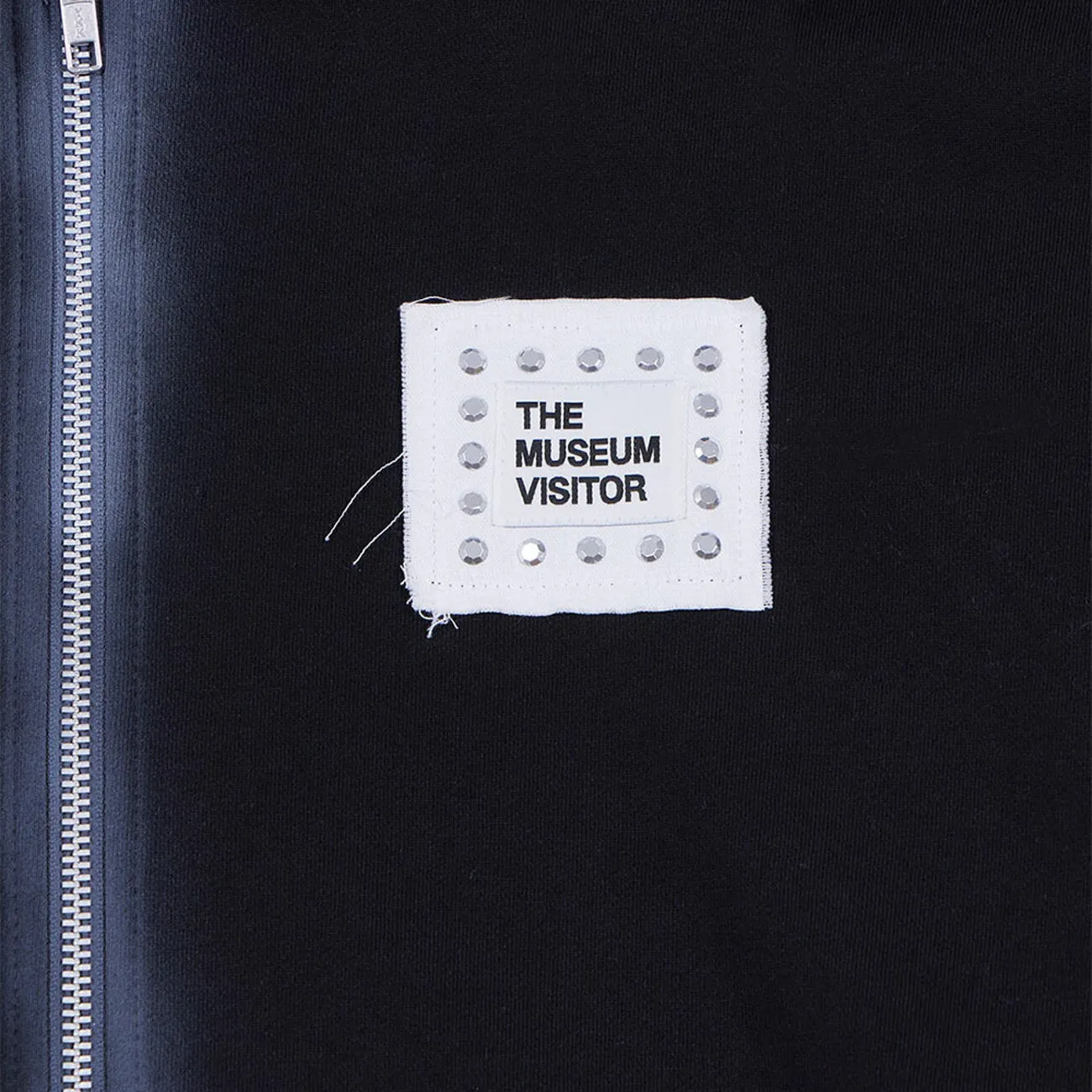 Museum Visitor Spray Printed Zip Up Hoody