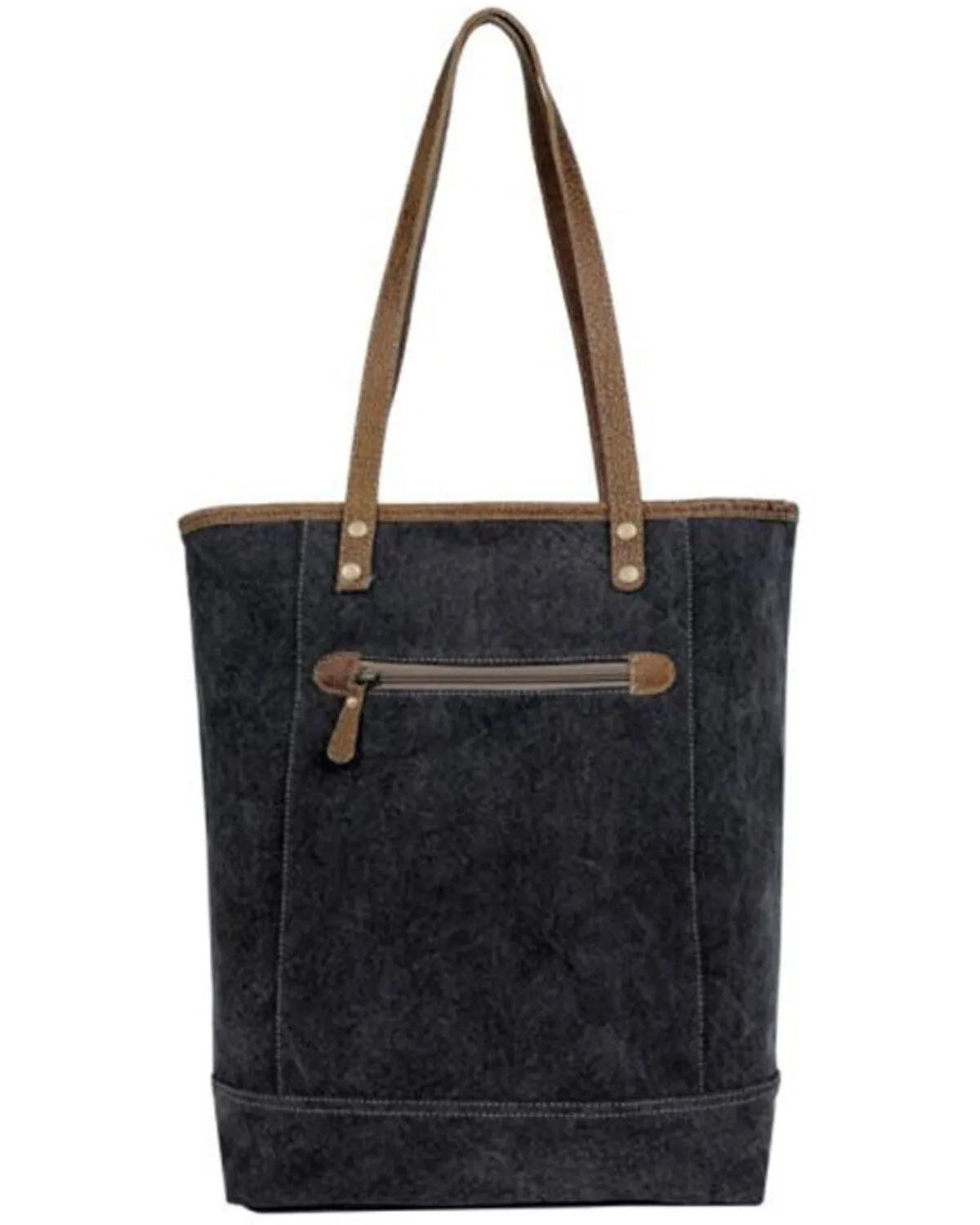 Myra Bag Women's Sooty Specks Canvas & Hair-On Tote