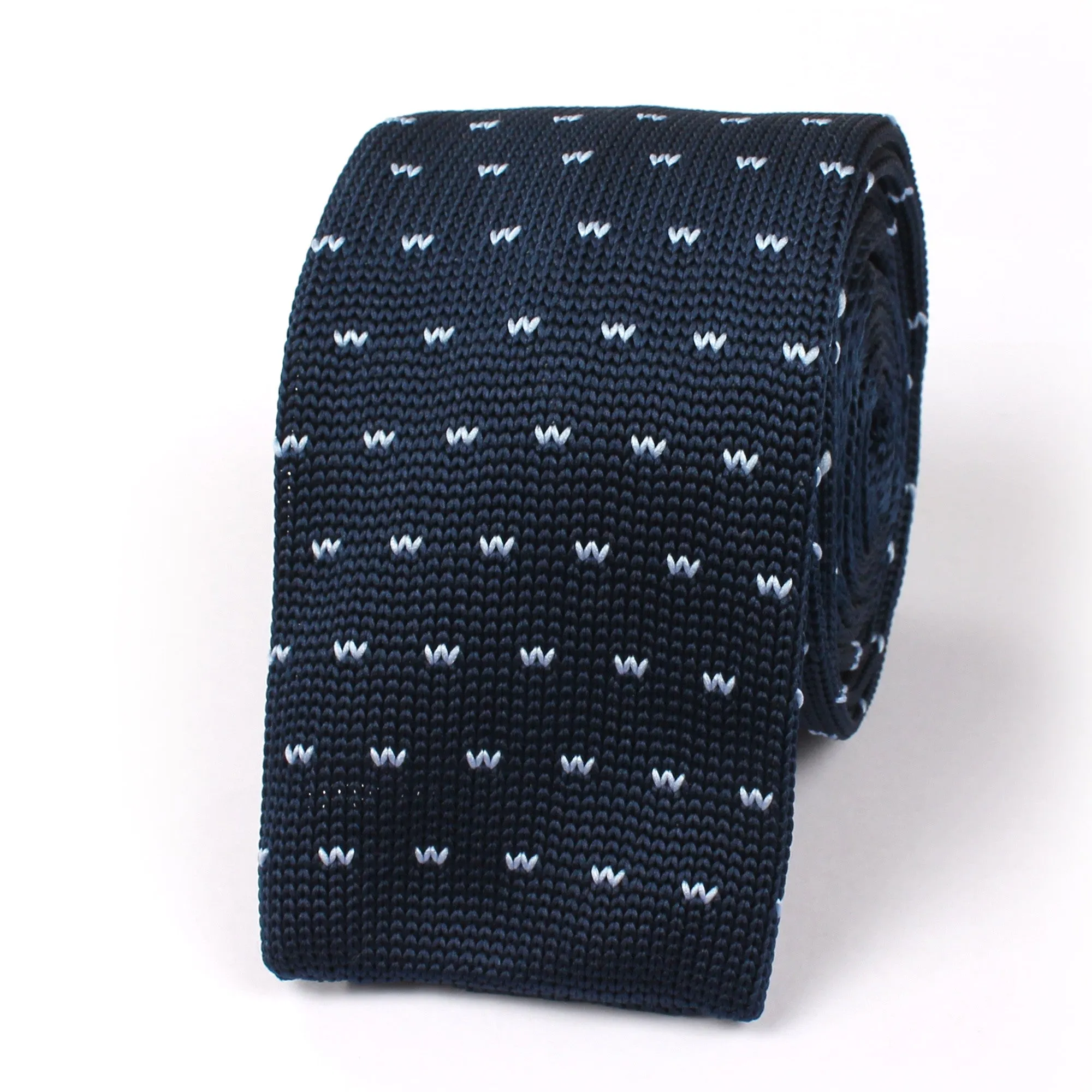 Navy Blue Knitted Tie