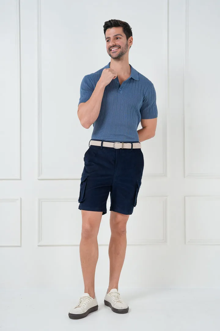 Navy corduroy cargo shorts with stretch - Search Results: Navy Corduroy Stretch Cargo Shorts - [website link]