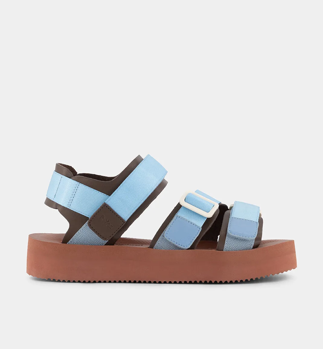 Neptune 2.0 Athletic Sandal in Cornflower and Chocolate