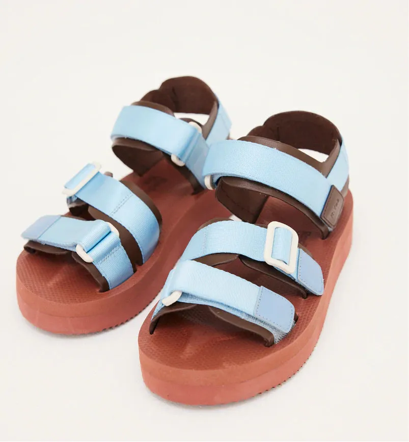 Neptune 2.0 Athletic Sandal in Cornflower and Chocolate