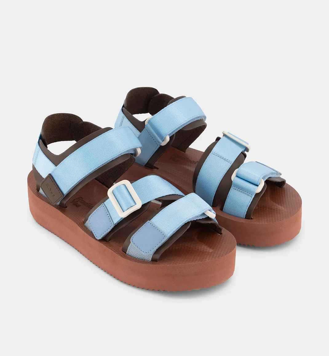 Neptune 2.0 Athletic Sandal in Cornflower and Chocolate