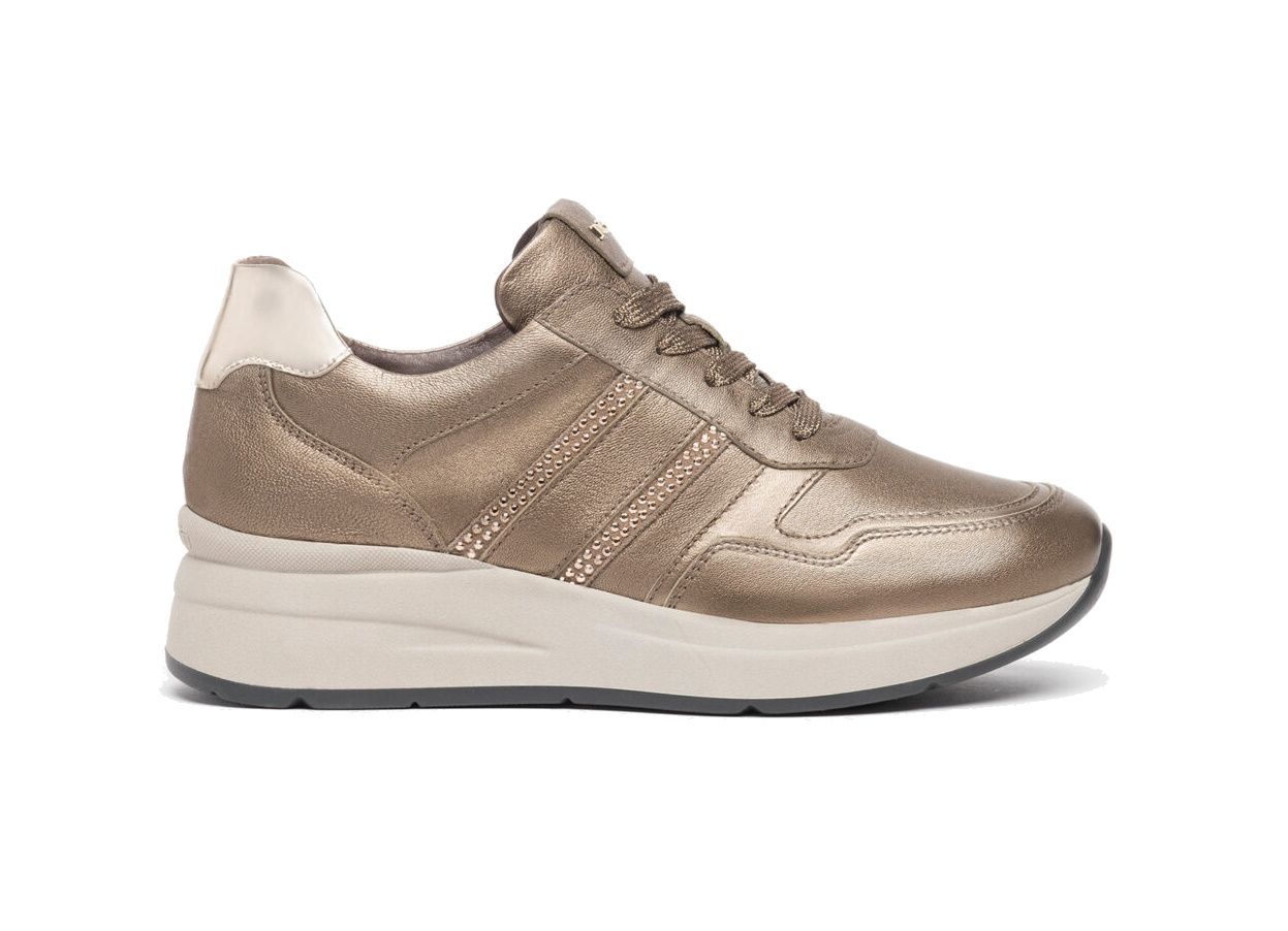 NEROGIARDINI Donna Leather Sneakers in Brown (Model I308376D/322)