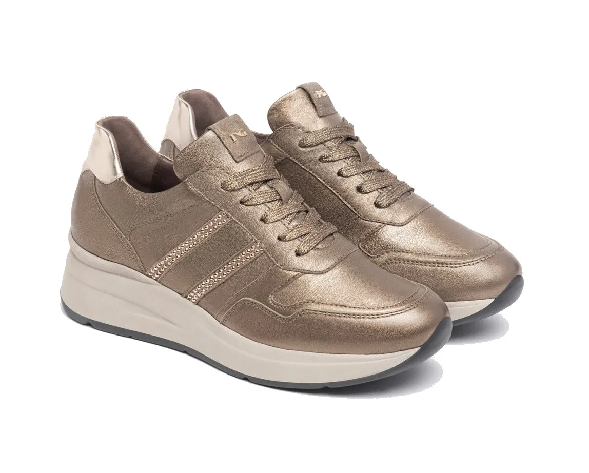 NEROGIARDINI Donna Leather Sneakers in Brown (Model I308376D/322)