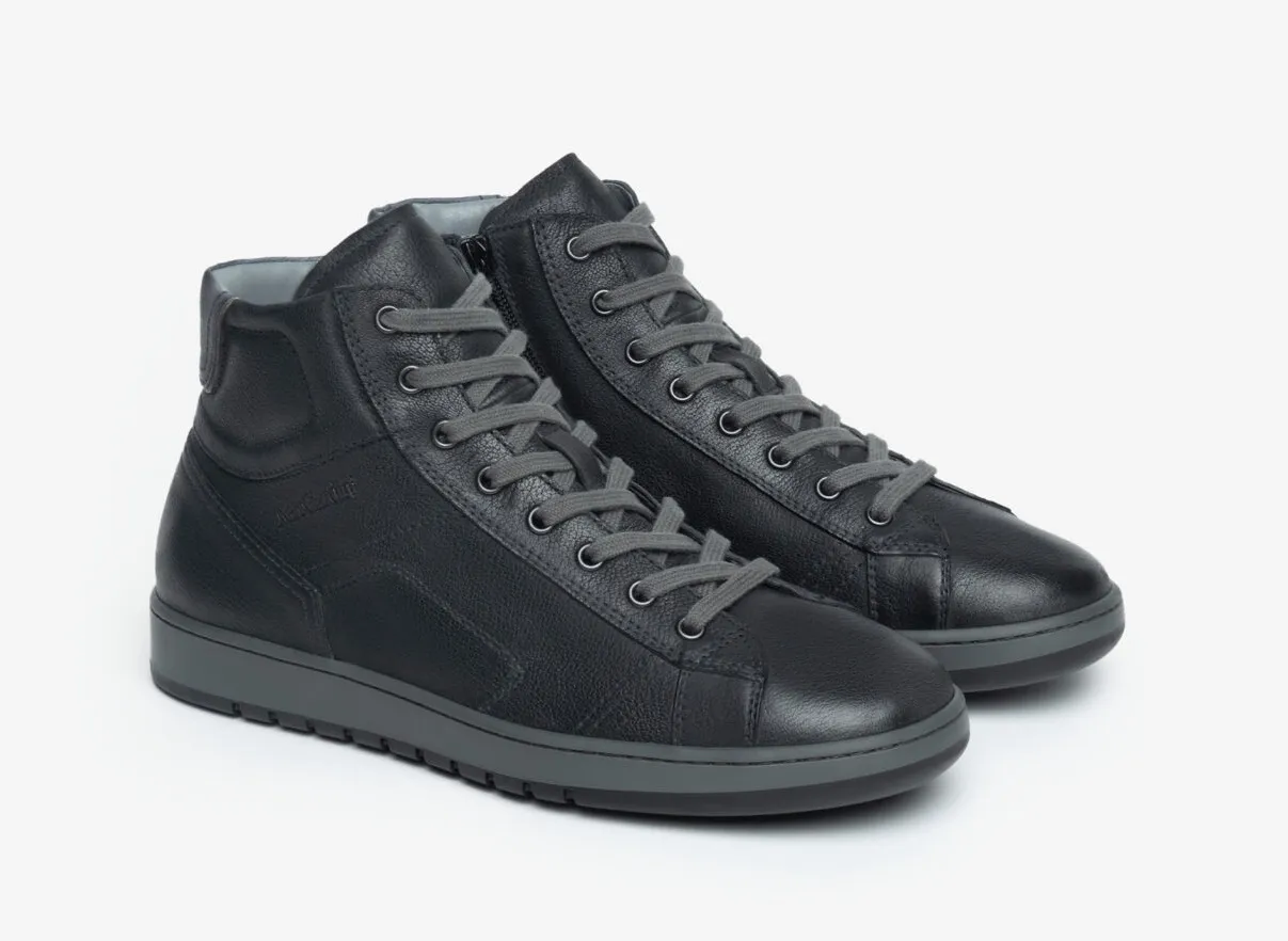 Nerogiardini Men's Leather Sneakers - Osaka Black I303040U/100.