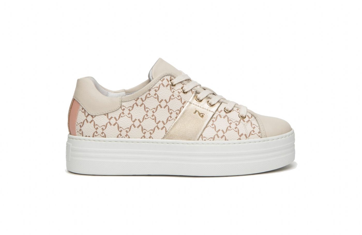 Nerogiardini women's sneakers in milk color - E409952D/710.