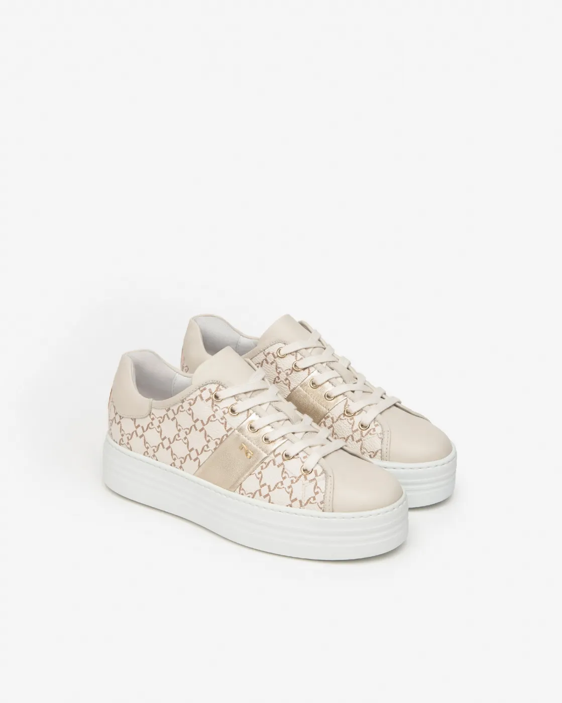 Nerogiardini women's sneakers in milk color - E409952D/710.