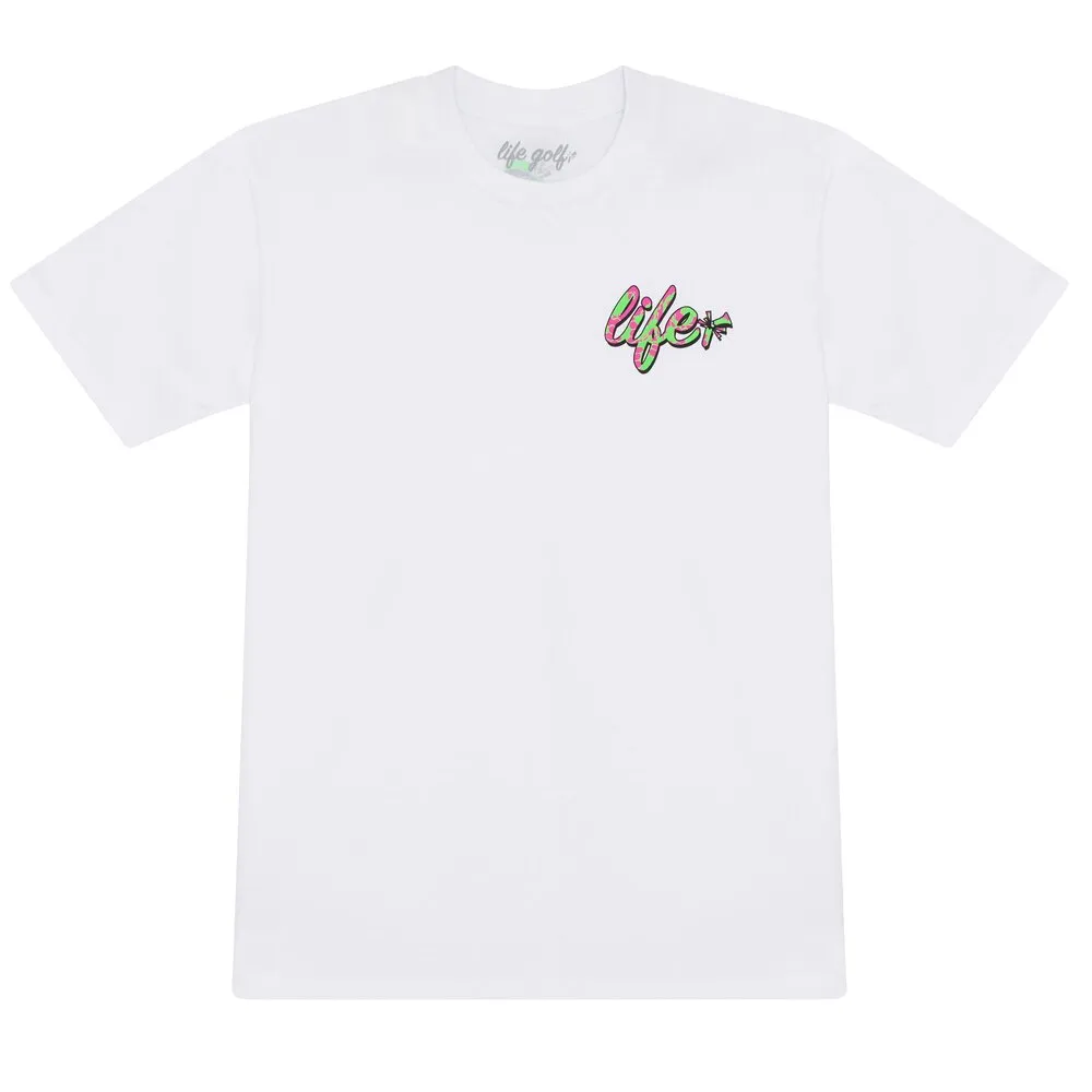 New Wave Life Golf Shirt - White