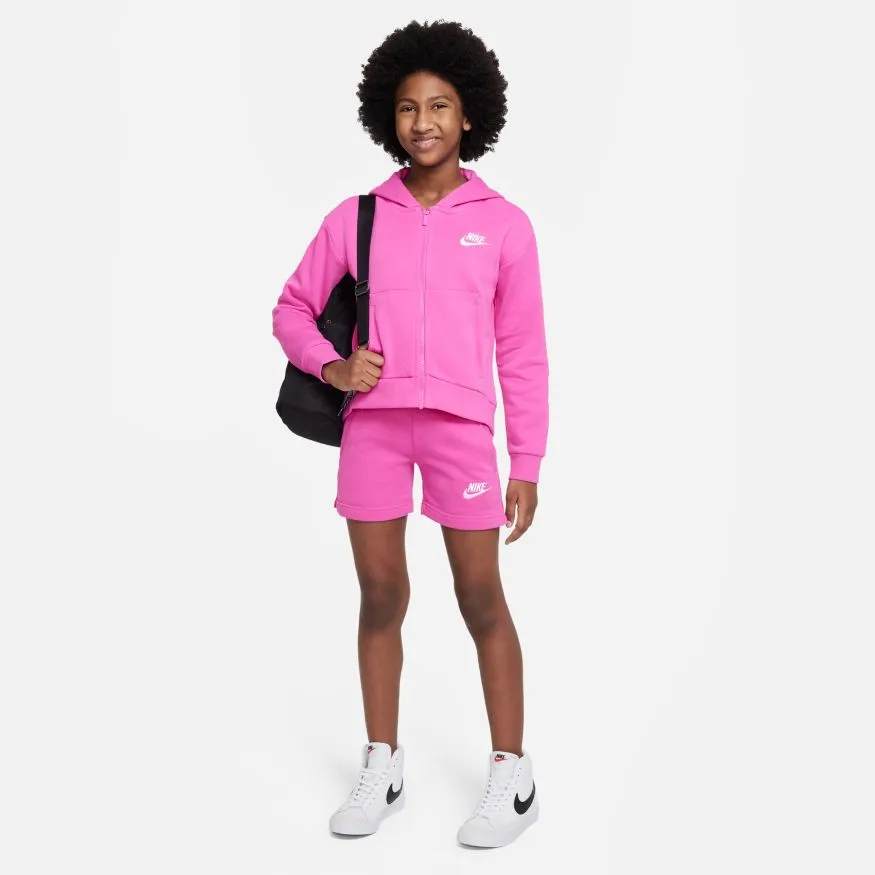 Nike Kids Fleece Pink Jacket – Junior Full-Zip Sportswear Club