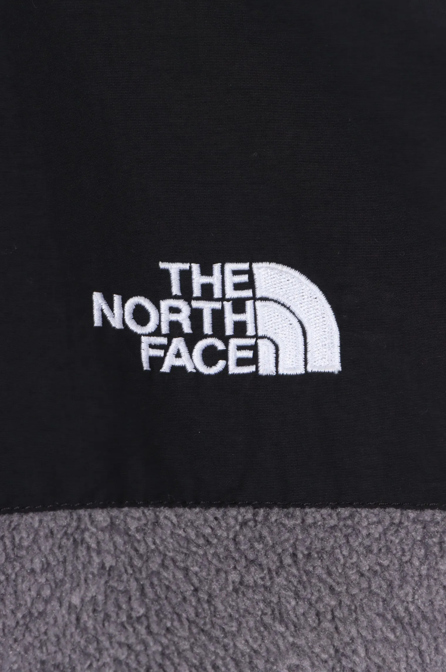 North Face Denali Fleece Jacket (L) with Custom Grey Patches