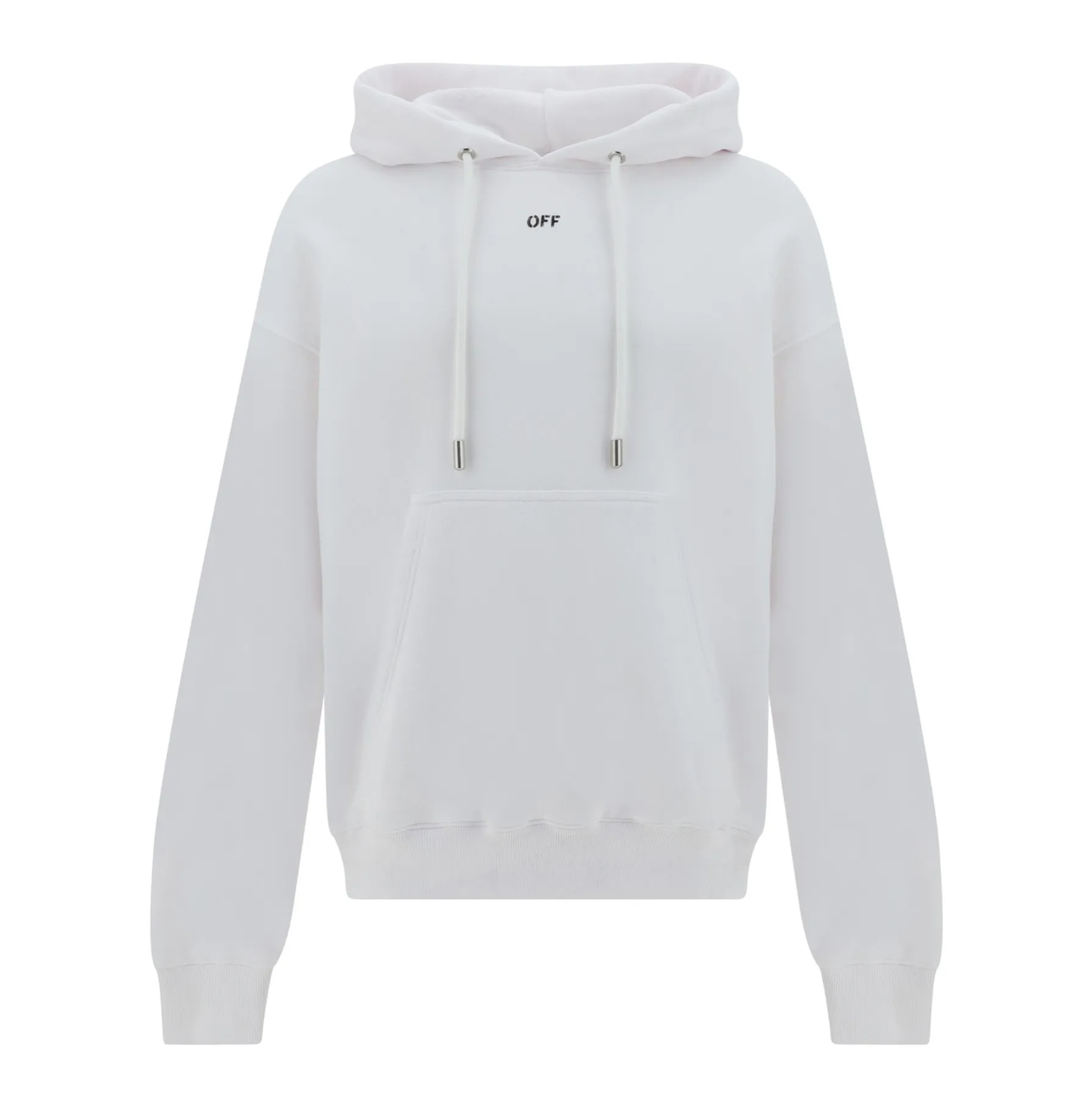 Off-White Unisex Long Sleeves Cotton Logo Hoodies - Street Style