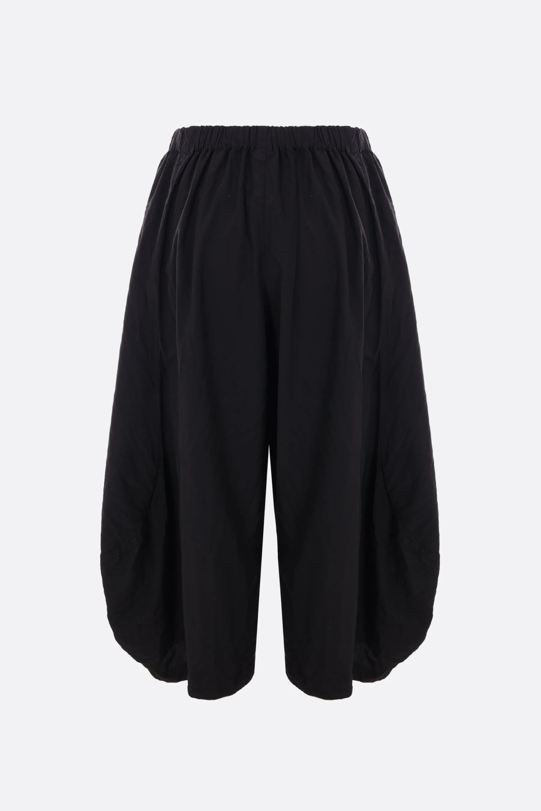 Oversized pants in technical jersey fabric