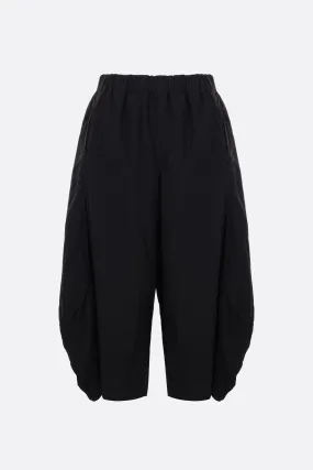 Oversized pants in technical jersey fabric