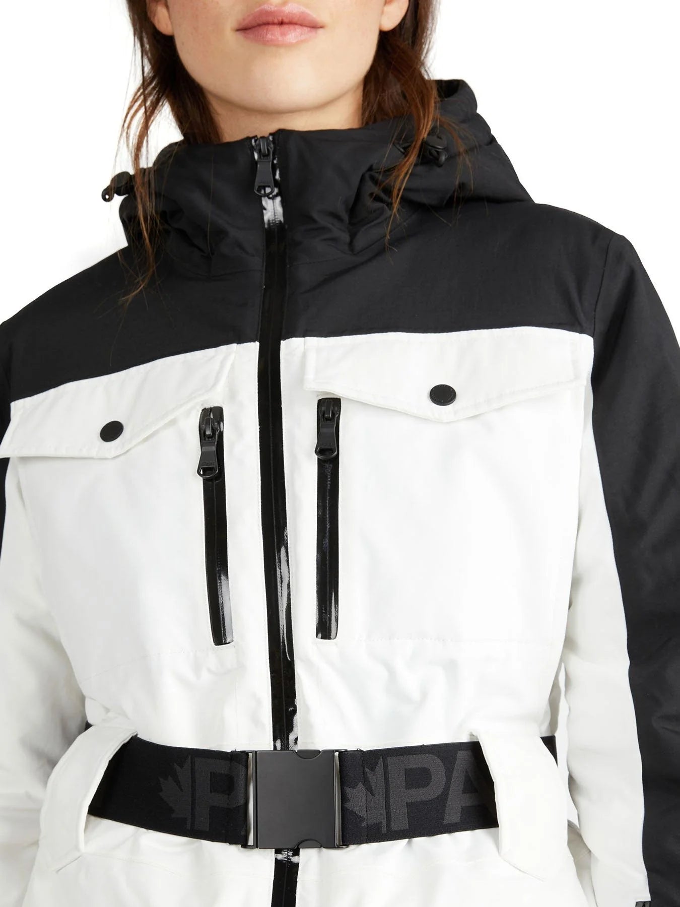 Pajar Womens Gabbi Belted Ski Jacket - WHITE