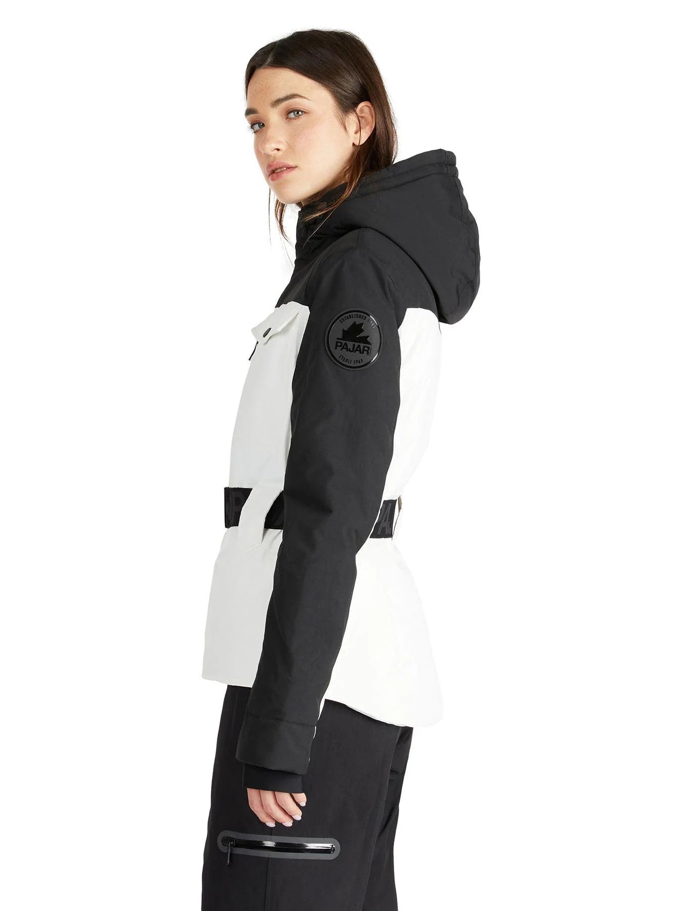 Pajar Womens Gabbi Belted Ski Jacket - WHITE