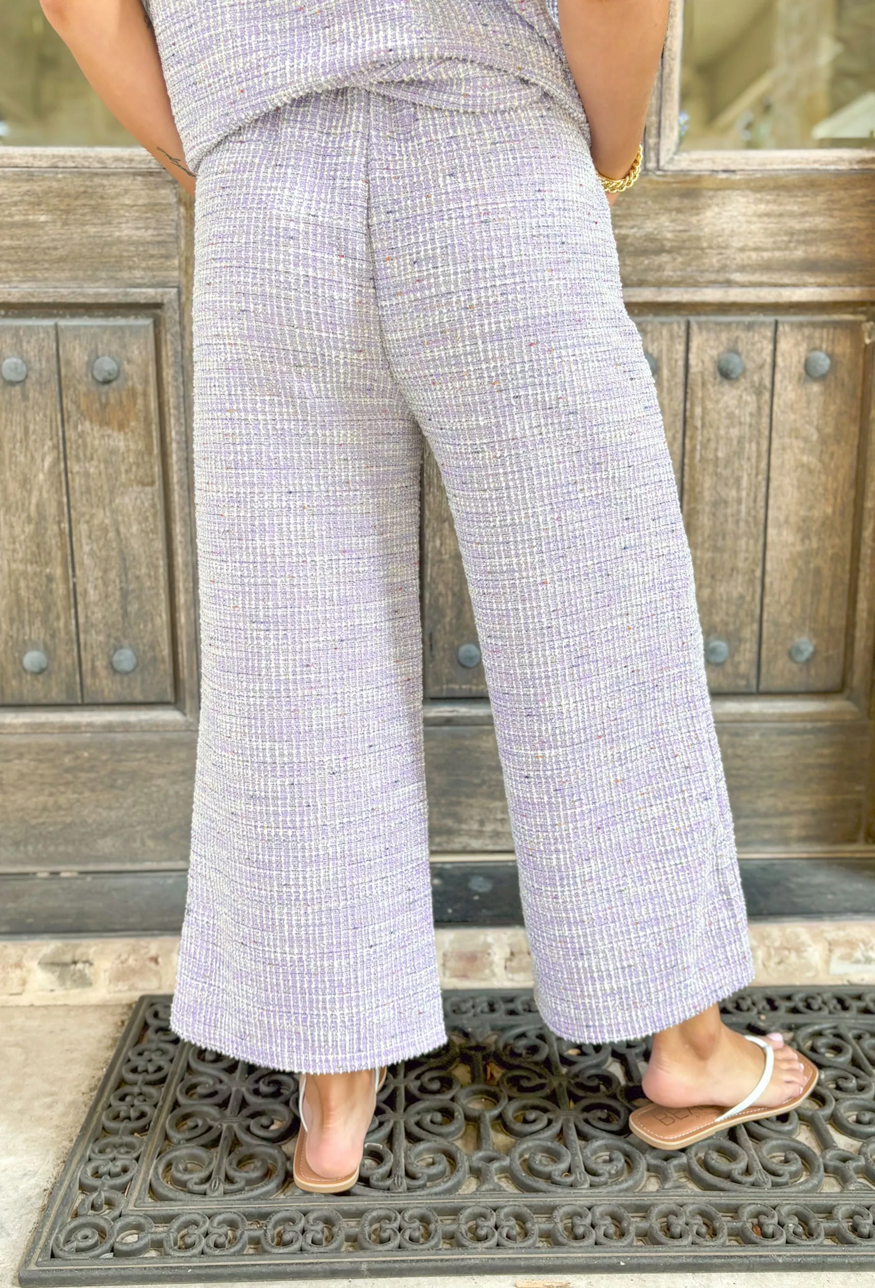 Paris Mornings Tweed Wide Leg Pants - Best Price & High Quality. Shop Now!