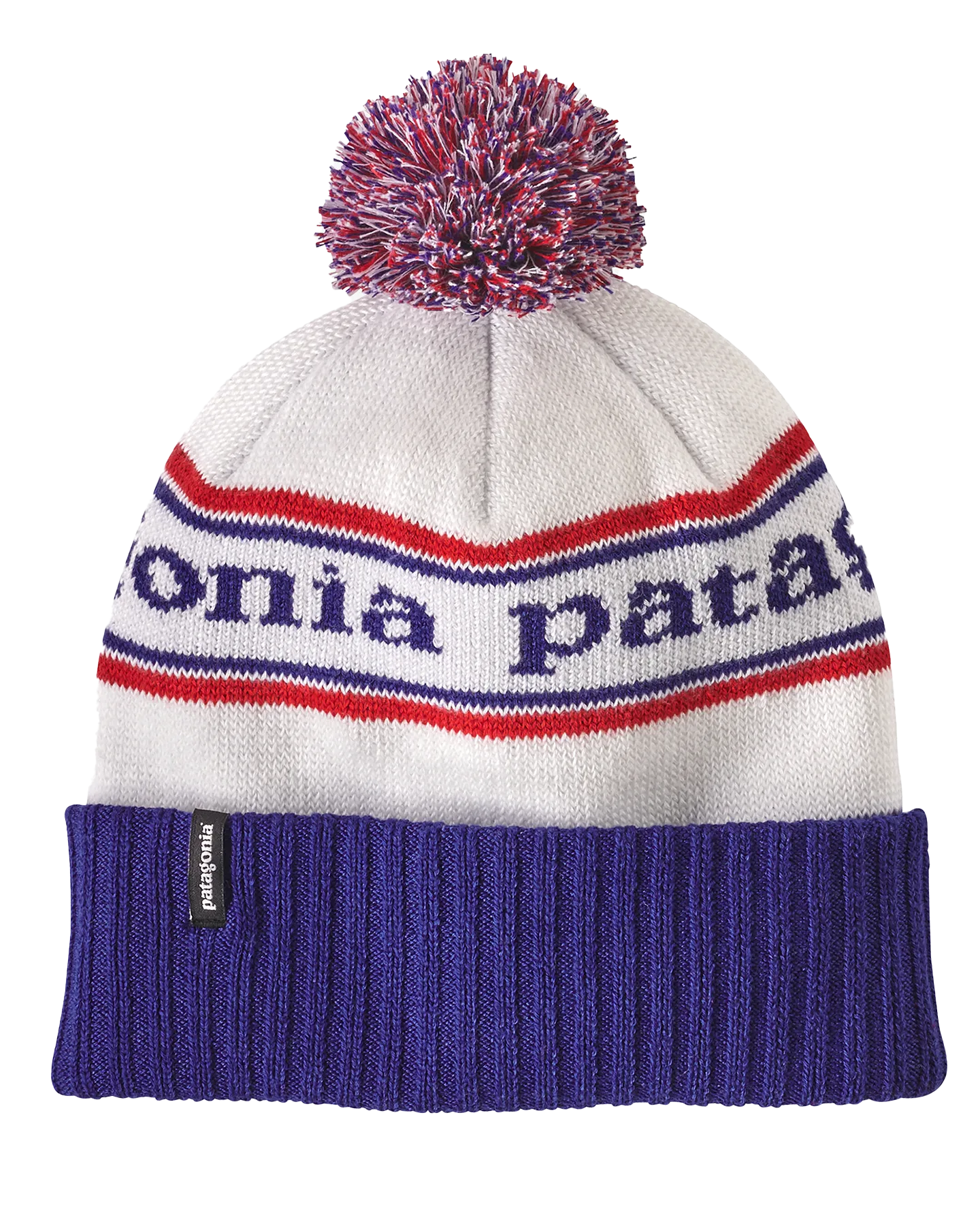 Patagonia Powder Town Beanie - Viking Blue - Park Stripe