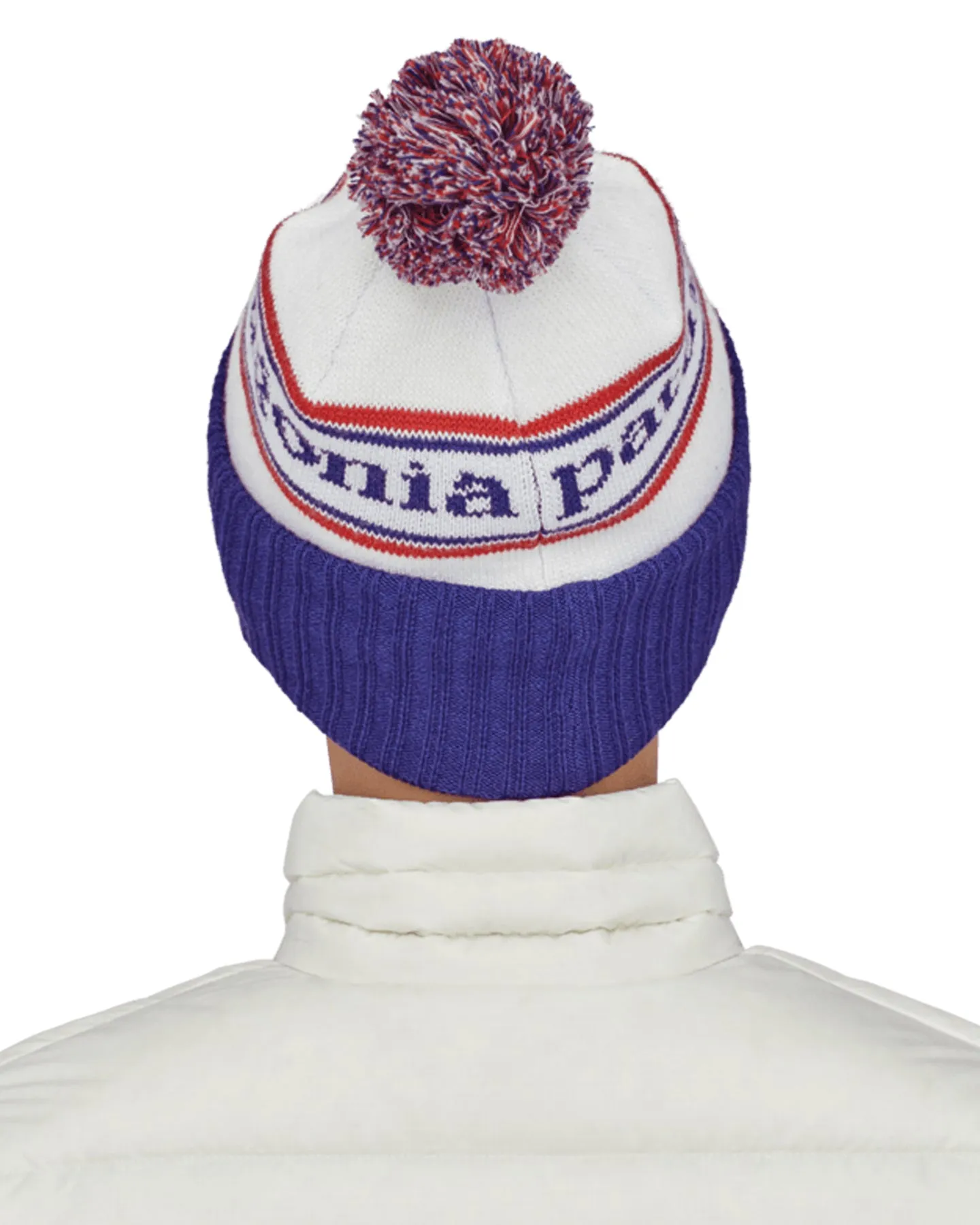 Patagonia Powder Town Beanie - Viking Blue - Park Stripe