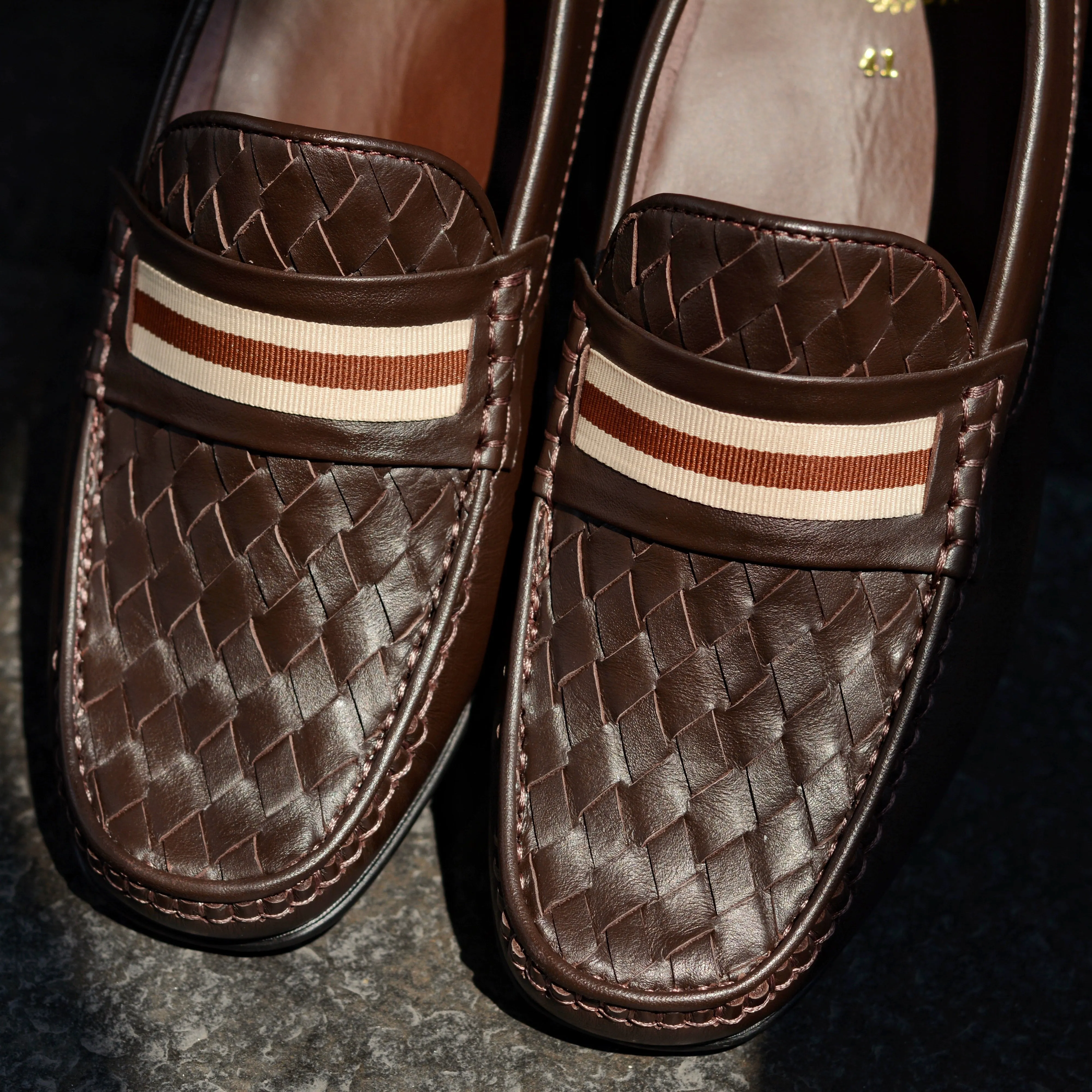 Penny Loafer with Woven Ribbon - W823