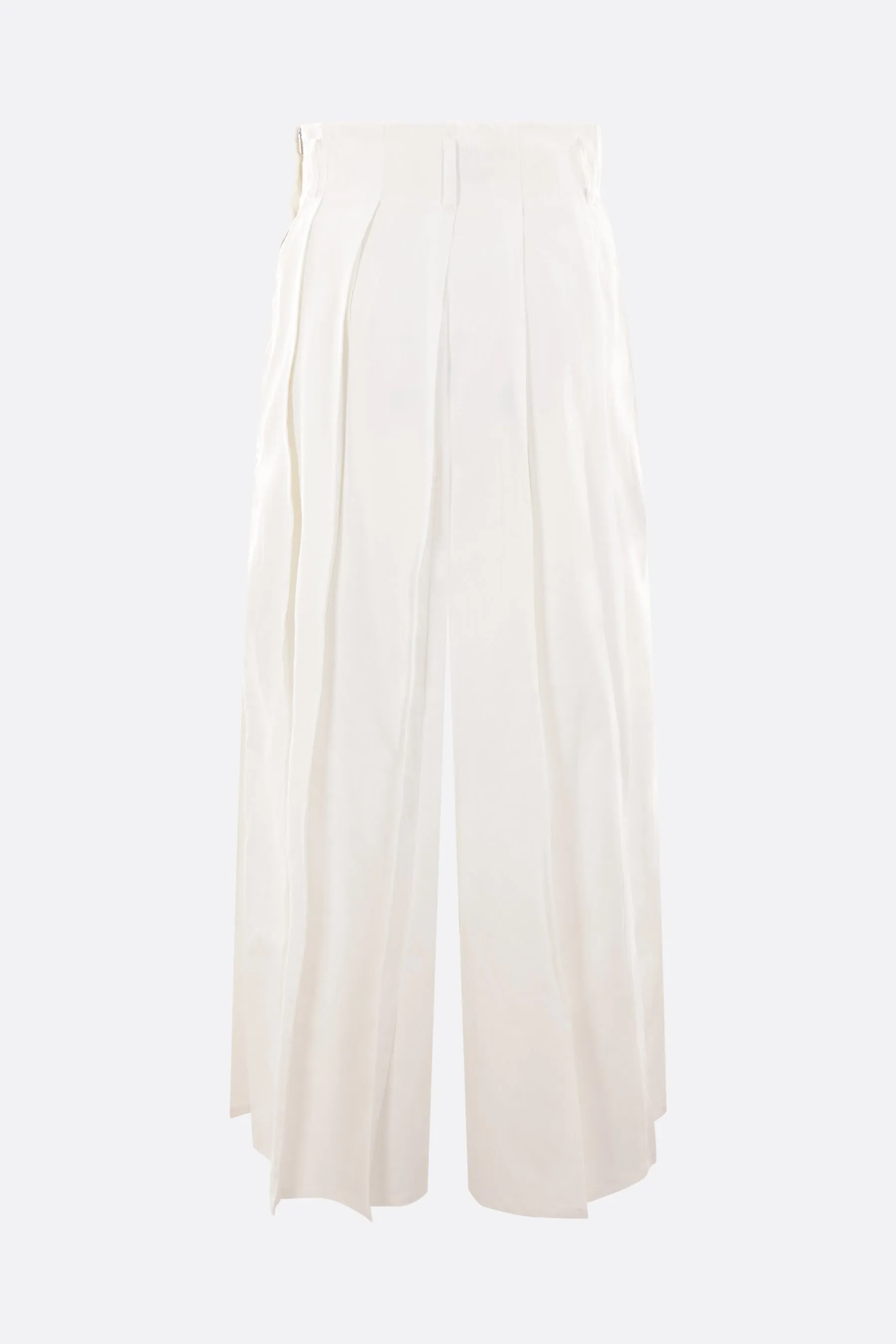 Pleated cotton pants skirt