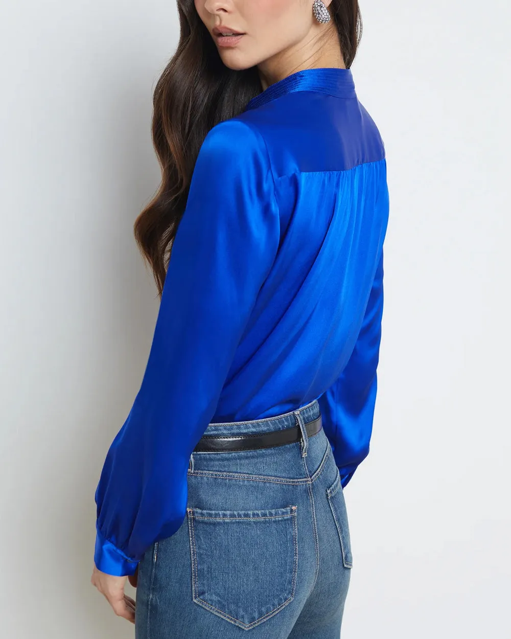 Pop Cobalt Bianca Blouse