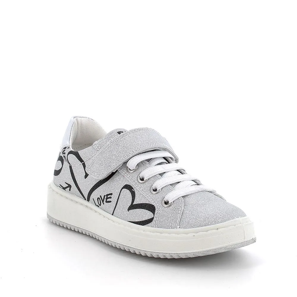 PRIMIGI silver sneakers for girls, size 31 to 35 - 3868011.