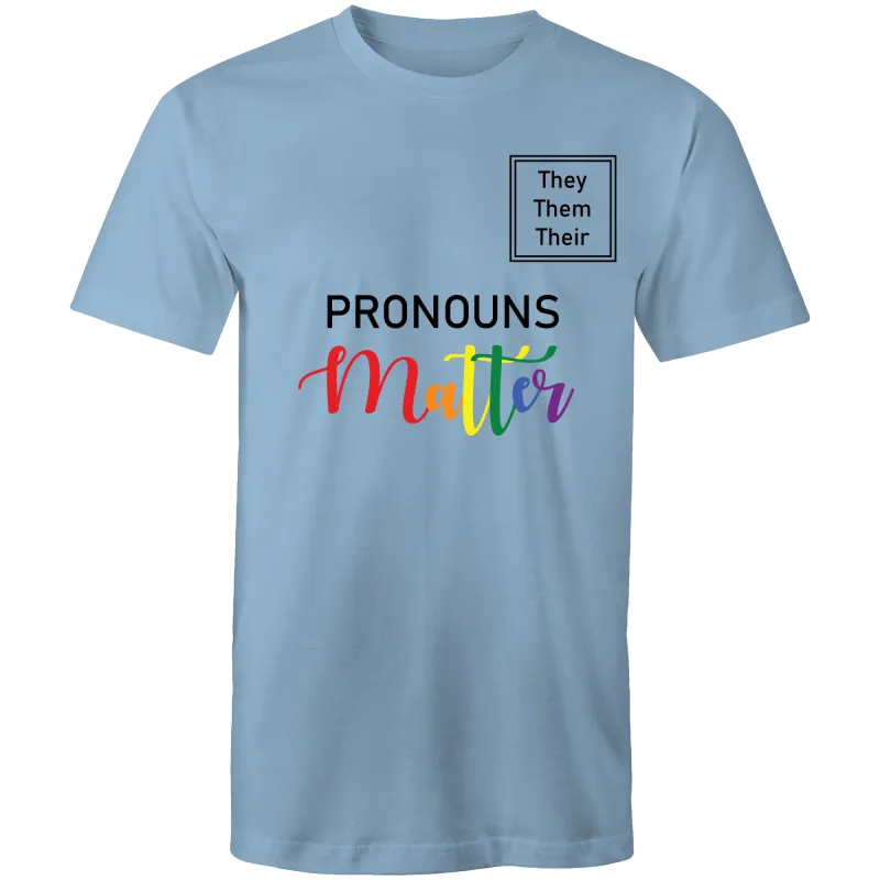 Pronouns T-Shirt Unisex Size Large (LG025)