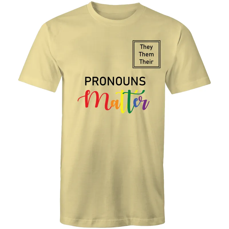 Pronouns T-Shirt Unisex Size Large (LG025)