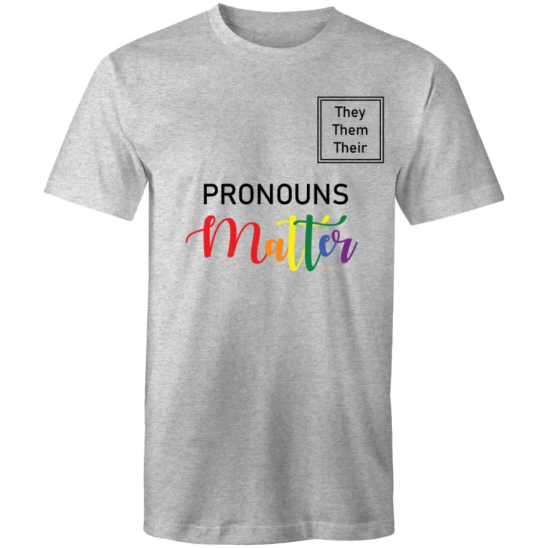 Pronouns T-Shirt Unisex Size Large (LG025)