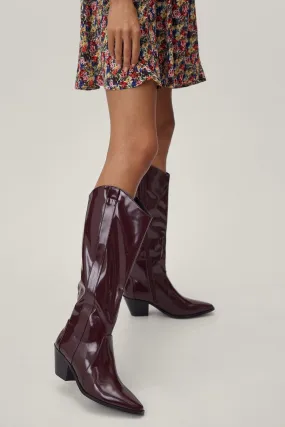 Pu Squared Cowboy Boots