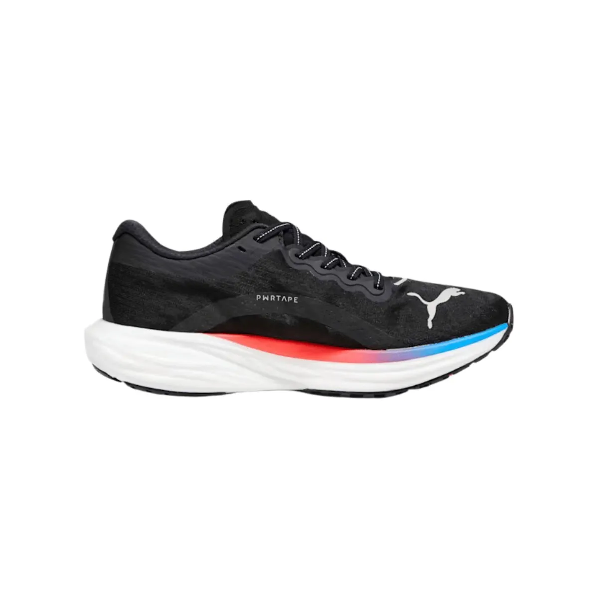 Puma Deviate Nitro 2 Shoes - Black, Blue, Orange.