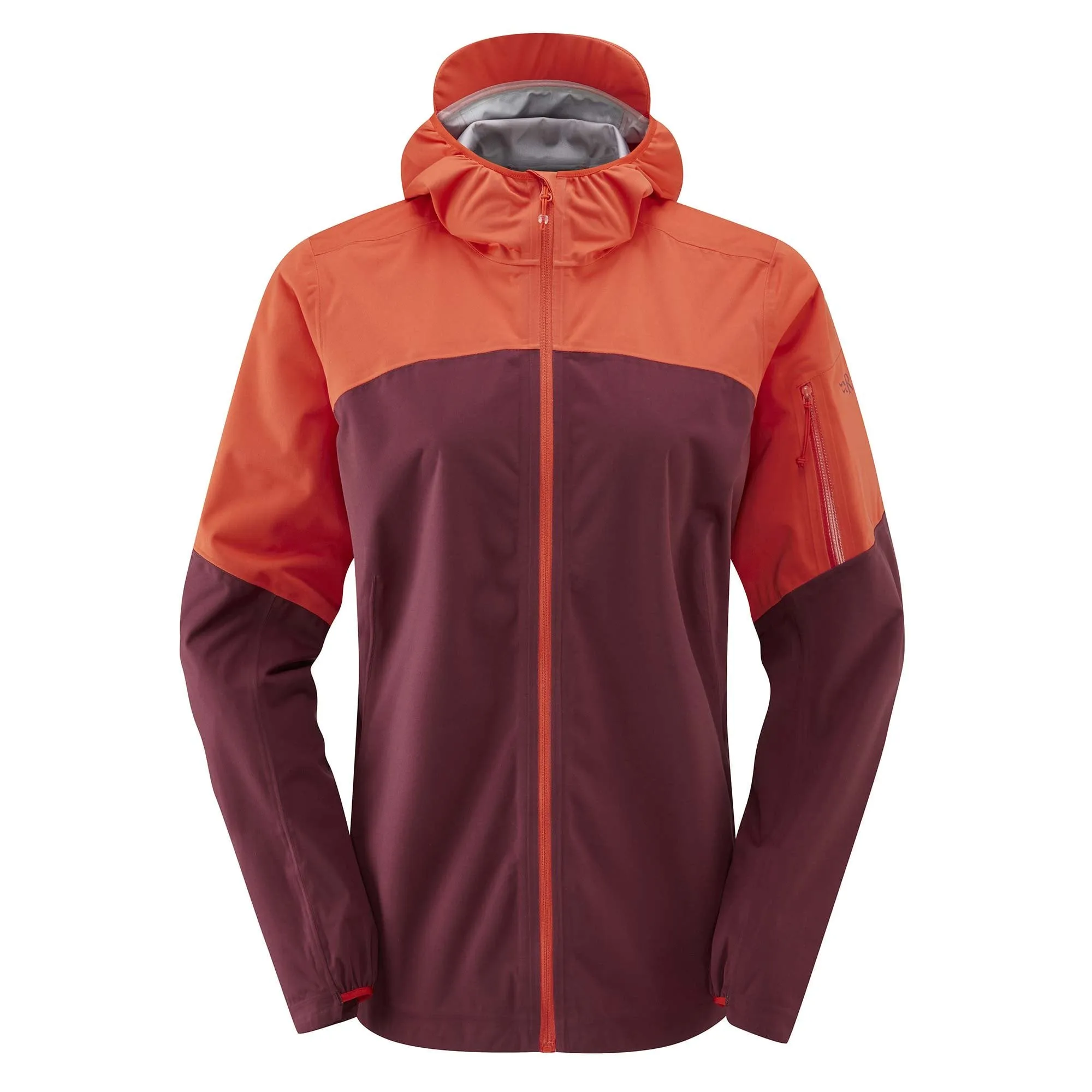 Rab Kinetic Ultra Women's Waterproof Jacket - Red Grapefruit/Deep Heather