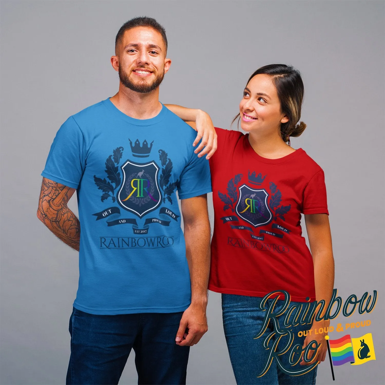 RainbowRoo Crest T-Shirt Unisex LG033