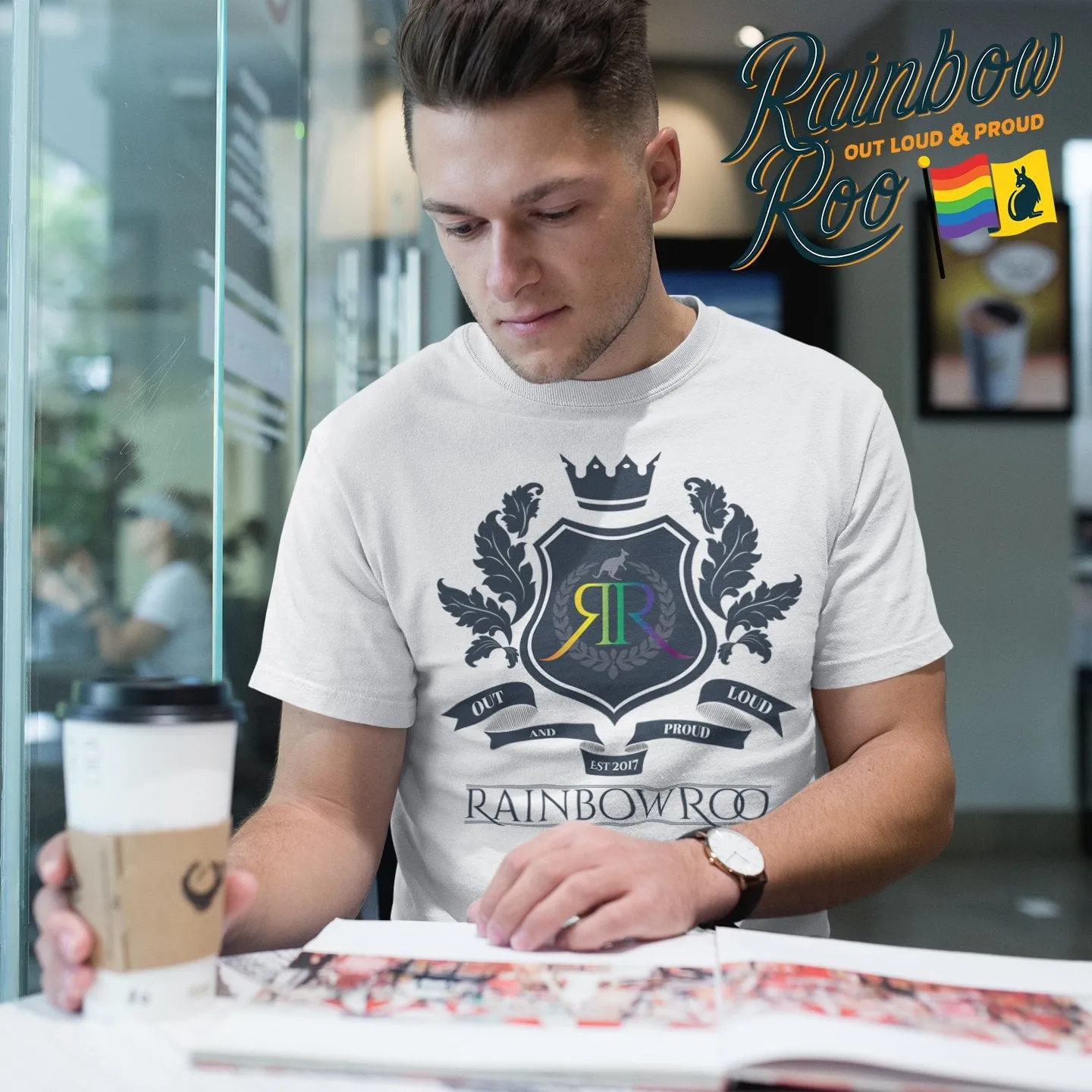 RainbowRoo Crest T-Shirt Unisex LG033